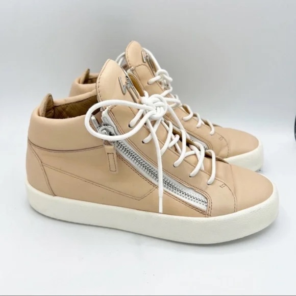 Giuseppe Zanotti Kriss Signature Logo sneakers hi top shoes size 8 - Picture 4 of 9